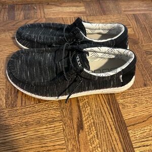 Hey Dude Kids Shoes. Black and White